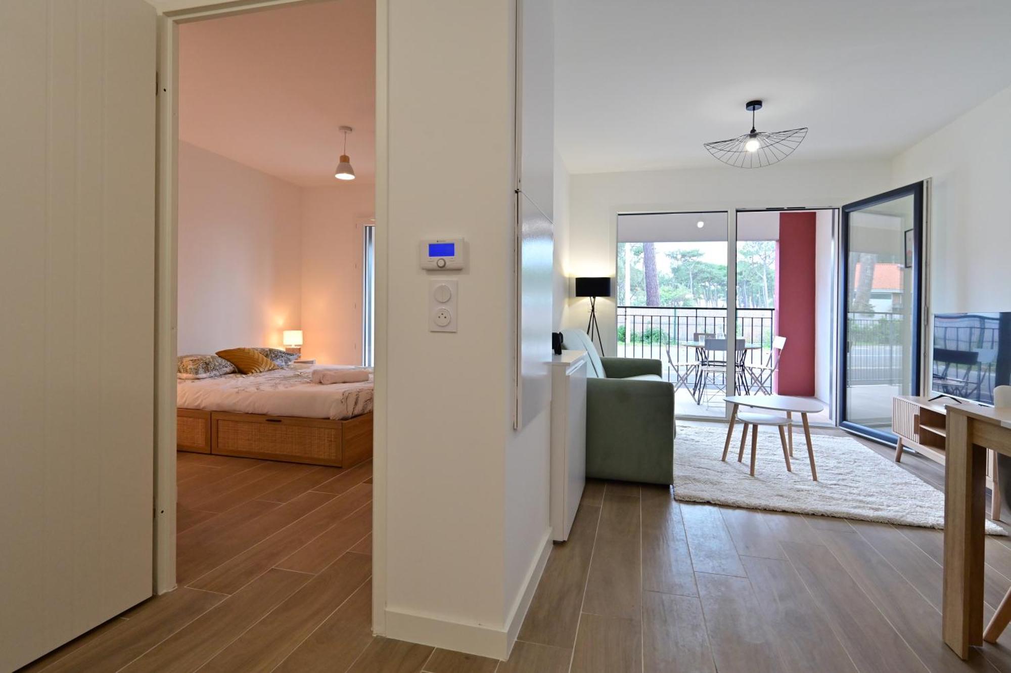 Biscawai Chaleureux Et Cosy Avec Terrasse Apartment Biscarrosse Bagian luar foto