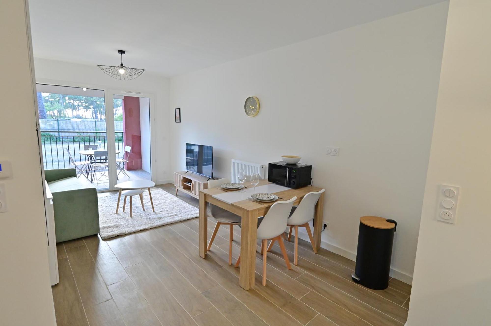 Biscawai Chaleureux Et Cosy Avec Terrasse Apartment Biscarrosse Bagian luar foto